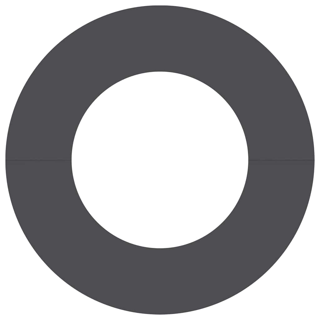 Flache Baumringe 5 pcs Schwarz Ø40 / 70 cm Stahl